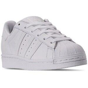 sz 9K adidas Superstar White on White Shelltoes Unisex